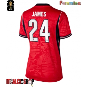Inghilterra Reece James #24 Seconda Maglia Femmina Mondiali 2026 Manica Corta